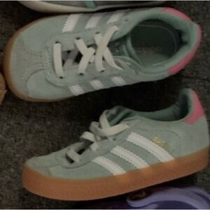 Adidas samba green pink sneakers only